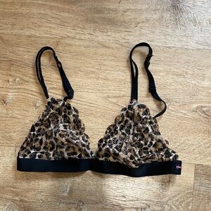 VS Leopard Print Lace Bralette by Pink Victoria’s Secret women’s Medium